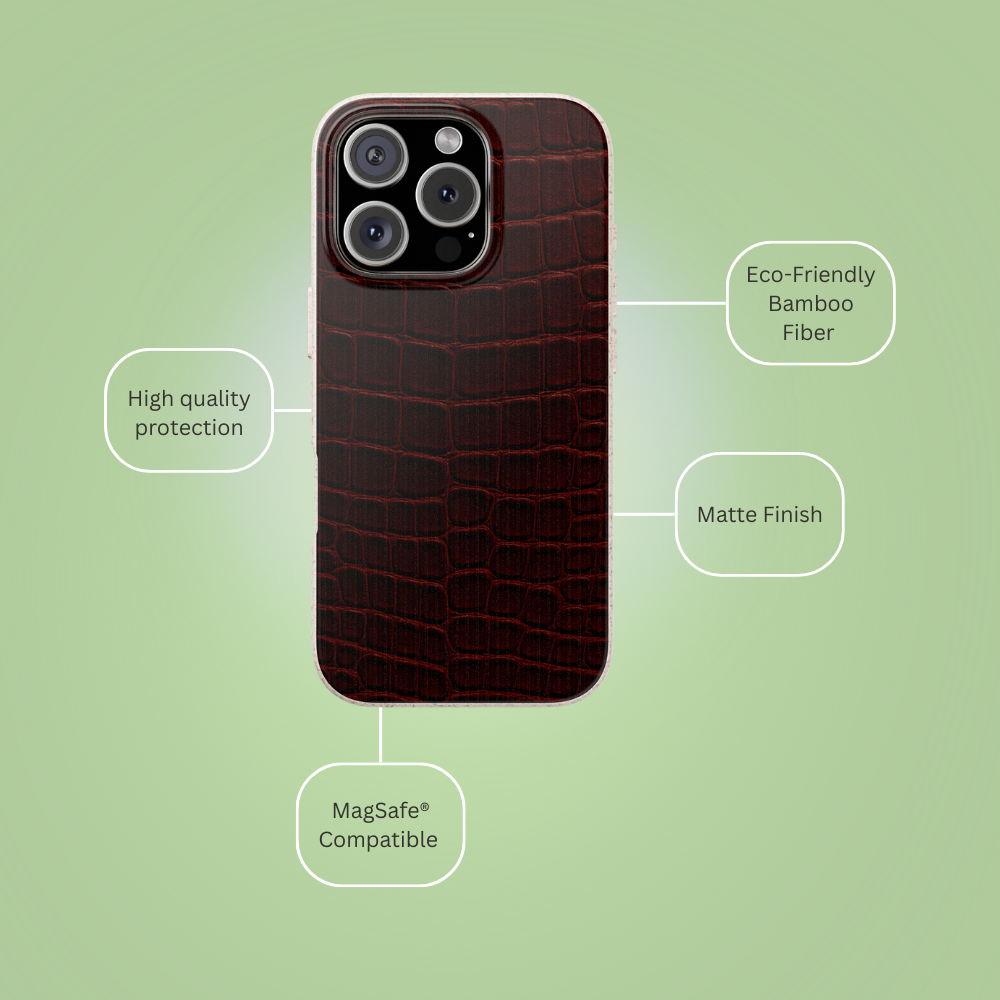 Crocodile Skin in Red